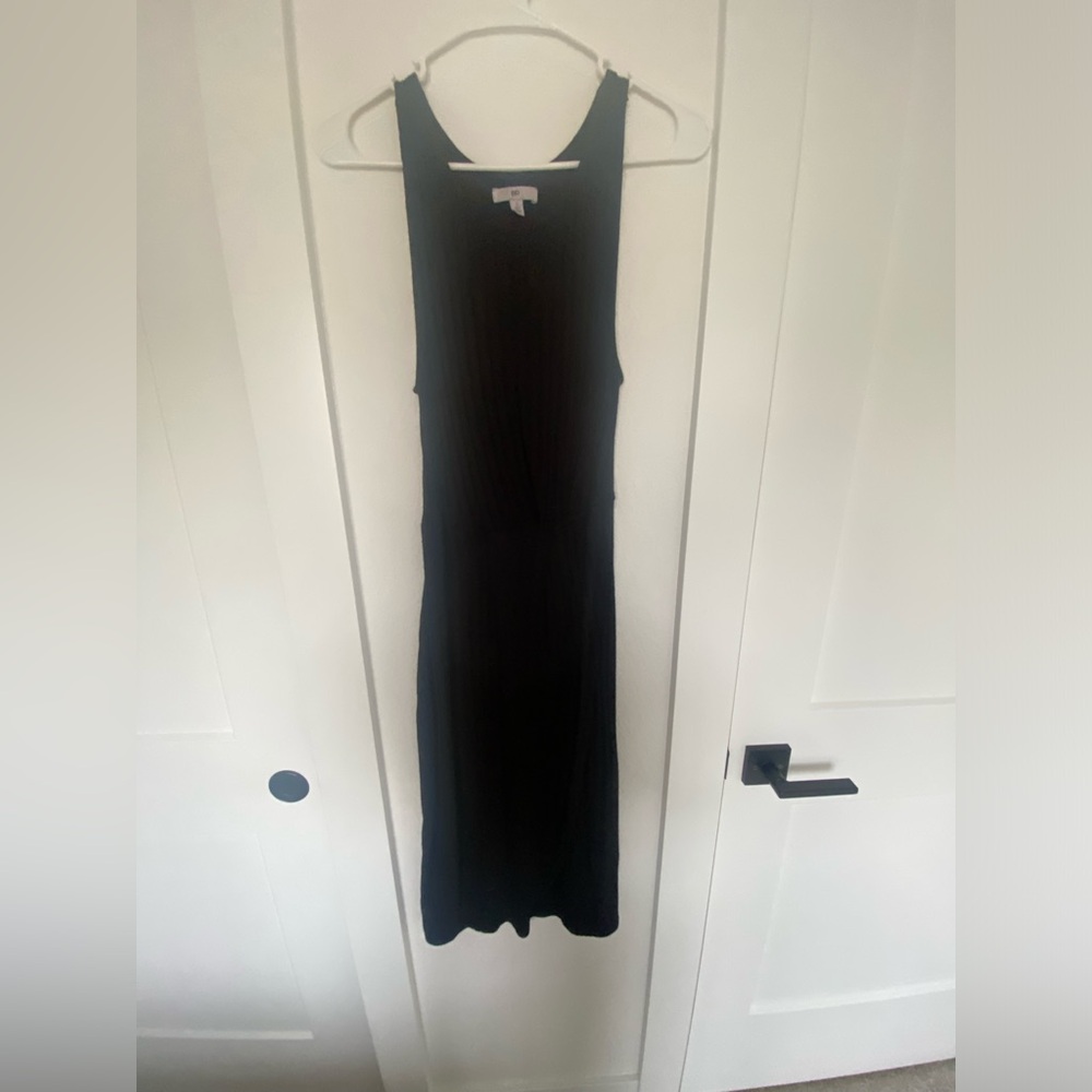 BP Nordstrom ribbed black dress